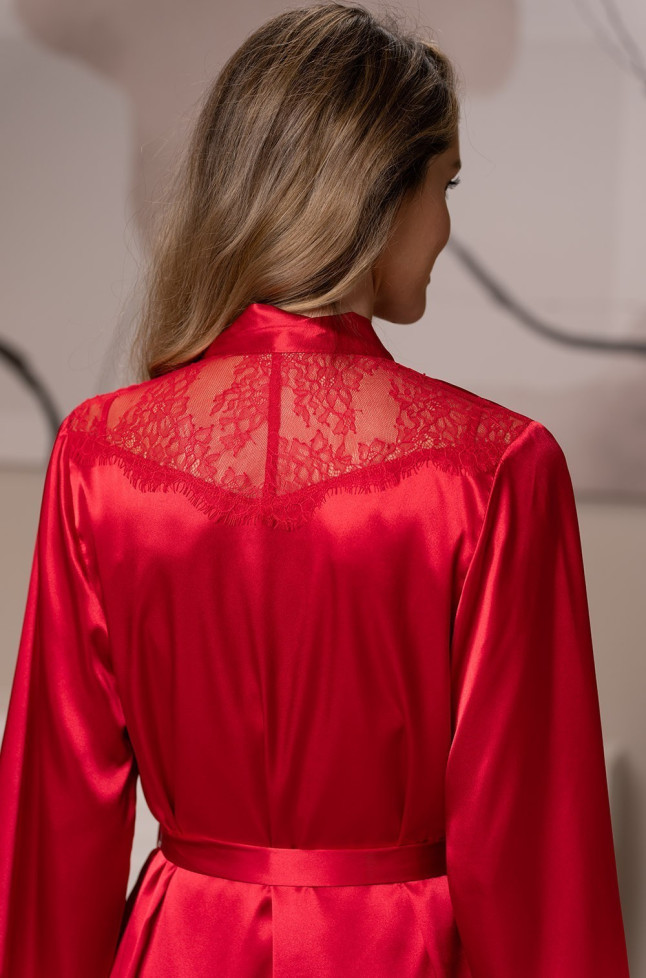 Халат женский шелковый Mia-Amore "Beatris" 4503