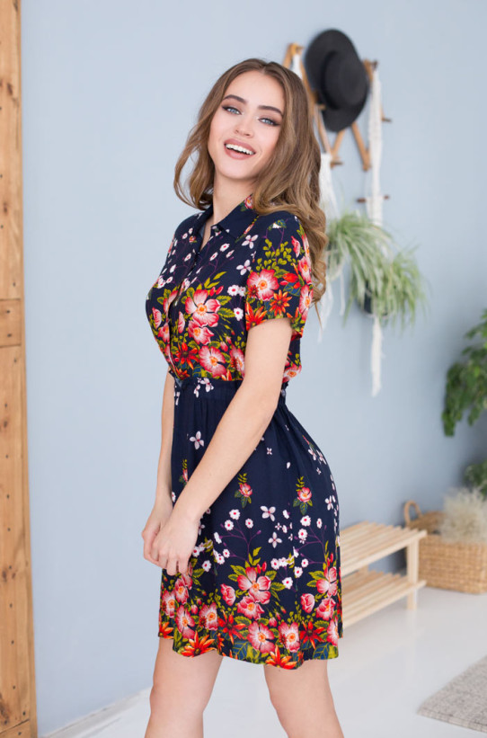 Платье женское домашнее из вискозы Mia-Mia "Nelly" 16370 