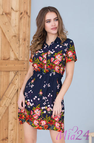 Платье женское домашнее из вискозы Mia-Mia "Nelly" 16370 