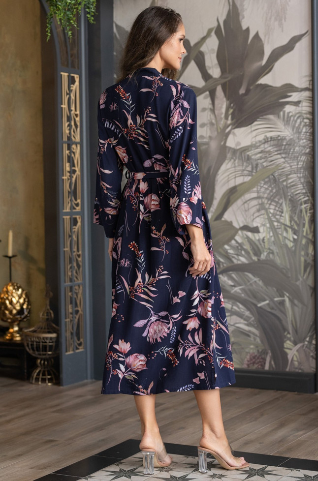 Халат домашний женский из вискозы Mia-Amore "Night Garden" 5199