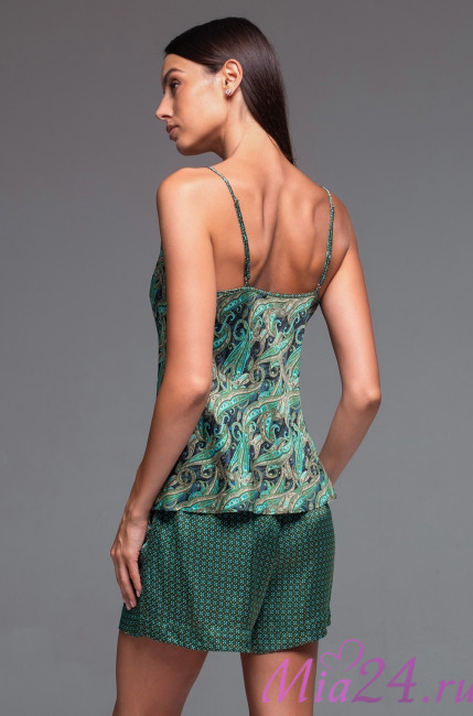 Пижама женская шелковая с шортами Mia-Amore "Amina" 4102 Пижама женская шелковая с шортами Mia-Amore "Amina" 4102