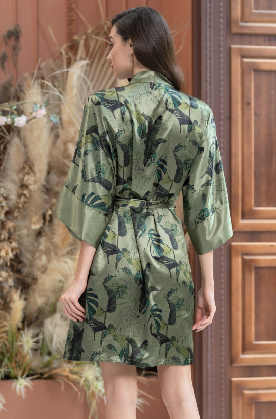 Халат шелковый женский Mia-Amore "Teana" 4003