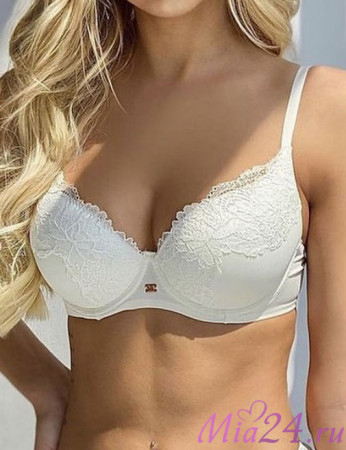 Бюстгальтер балконет "Saten Plunge" Lormar молочный (panna)