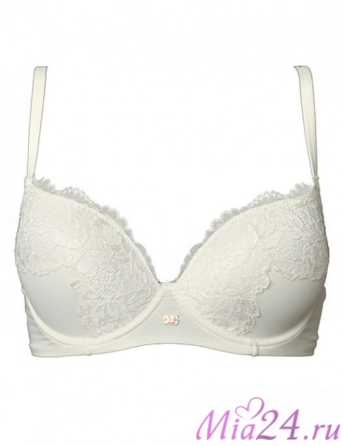 Бюстгальтер балконет "Saten Plunge" Lormar молочный (panna)