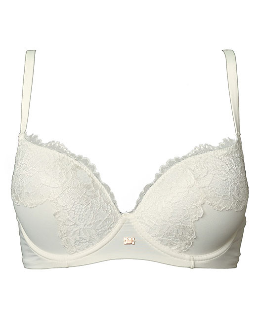 Бюстгальтер балконет "Saten Plunge" Lormar молочный (panna)