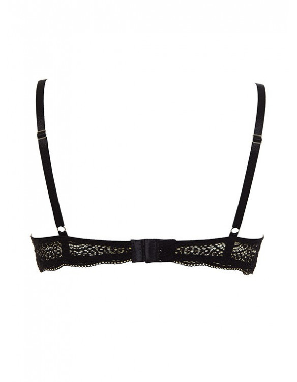 Бюстгальтер супер пуш-ап Double Pizzo Lormar черный