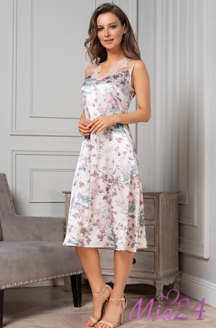 Сорочка шелковая длиннная Mia-Amore "Miracle" 3548