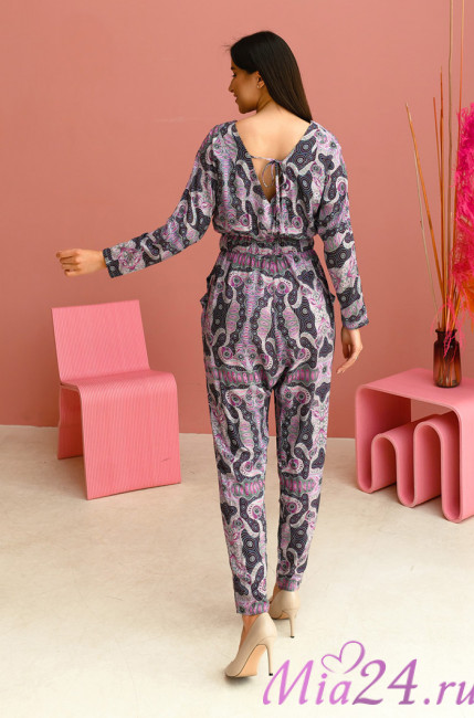Комбинезон домашний женский из вискозы Mia-Mia "Alba"16516 Комбинезон домашний женский из вискозы Mia-Mia "Alba"16516
