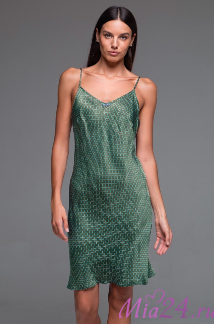 Сорочка женская шелковая короткая Mia-Amore "Amina" 4100