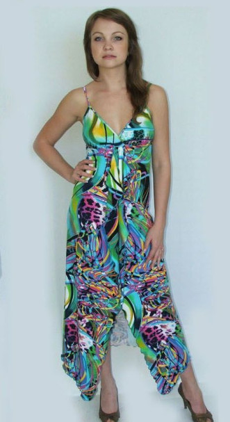 Платье летнее женское Серебряная ладья 1039 зеленый