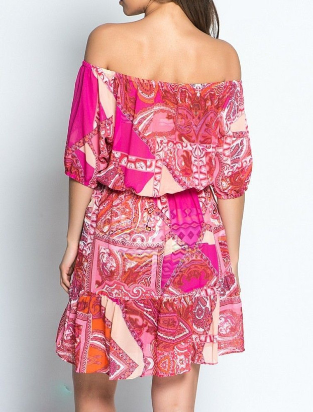 17184 Платье пляжное "Catalonia" red