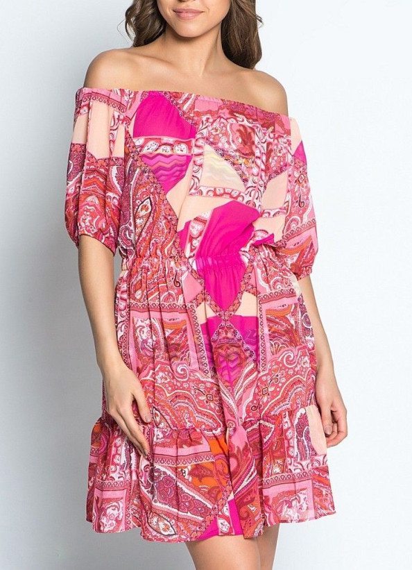 17184 Платье пляжное "Catalonia" red