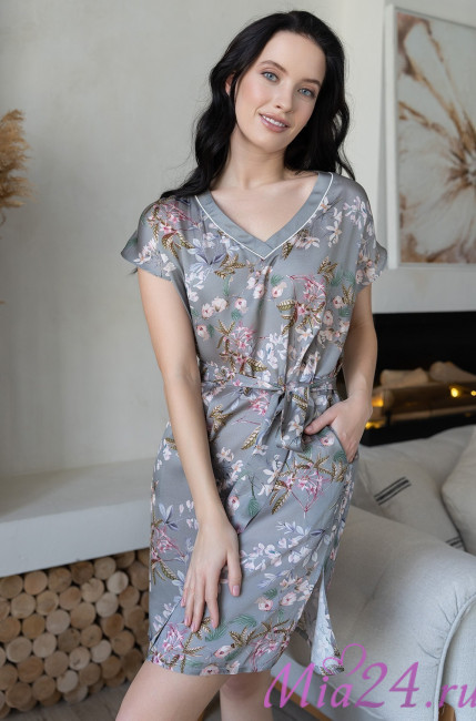 Туника женская из шелка с вискозой Mia-Amore "Amely" 5047 серый Туника женская из шелка с вискозой Mia-Amore "Amely" 5047 серый