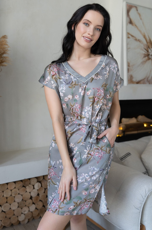 Туника женская из шелка с вискозой Mia-Amore "Amely" 5047 серый