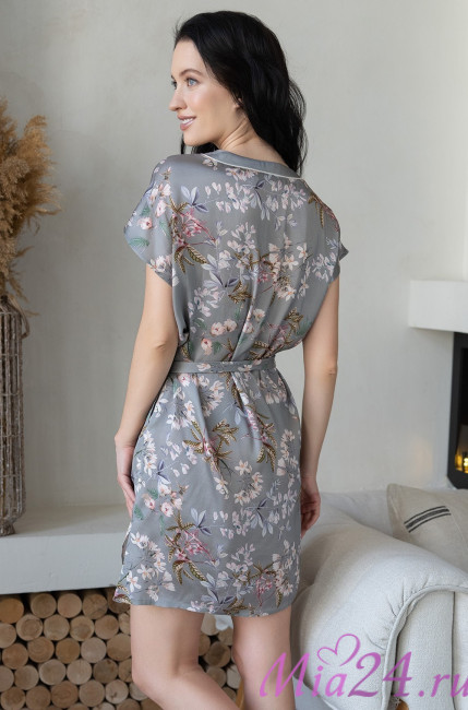 Туника женская из шелка с вискозой Mia-Amore "Amely" 5047 серый Туника женская из шелка с вискозой Mia-Amore "Amely" 5047 серый