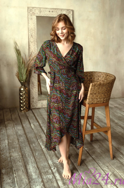 Платье домашнее женское из вискозы Mia-Mia "Reina" 16473 Платье домашнее женское из вискозы Mia-Mia "Reina" 16473