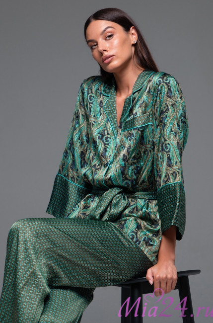 Комплект домашний шелковый с брюками Mia-Amore "Amina" 4106 Комплект домашний шелковый с брюками Mia-Amore "Amina" 4106