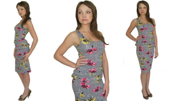 Платье женское трикотажное Серебряная ладья 1029