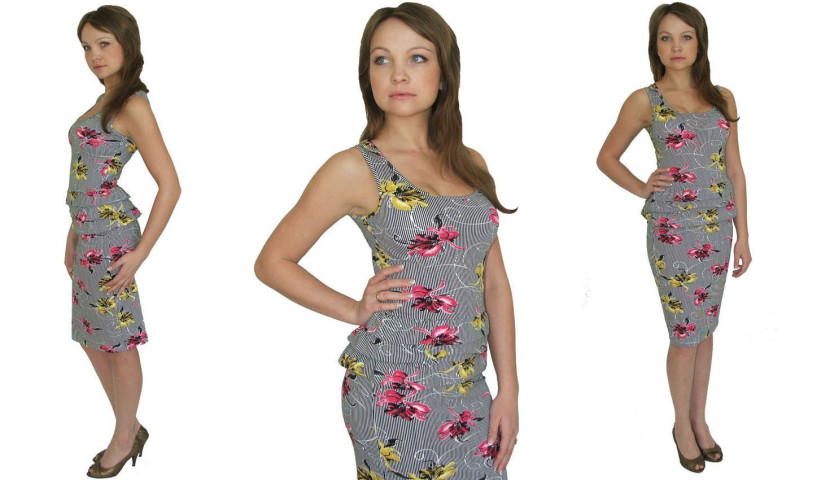 Платье женское трикотажное Серебряная ладья 1029