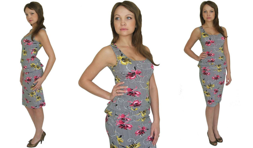 Платье женское трикотажное Серебряная ладья 1029