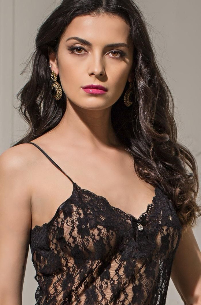 Сорочка женская кружевная Mia-Amore "Jasmin" 9804 черный