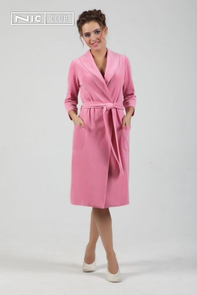 1501  Халат женский Comfort розовый