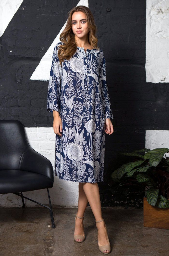 Туника домашняя женская Mia-Mia "Ariana" 16335 синий