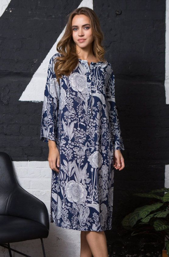 Туника домашняя женская Mia-Mia "Ariana" 16335 синий