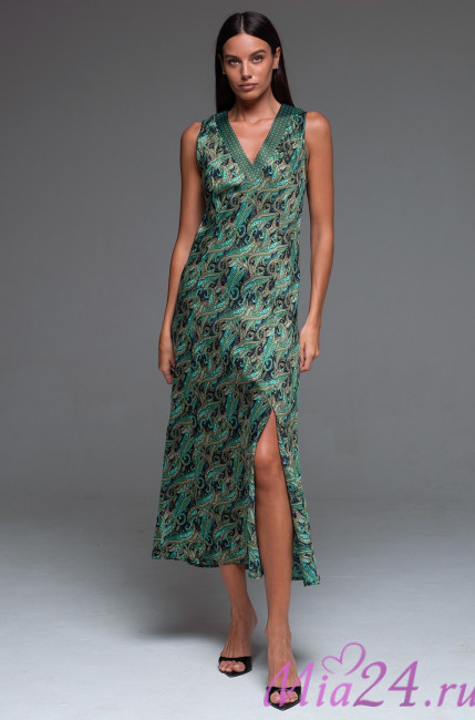 Сорочка женская длинная шелковая  Mia-Amore "Amina" 4108