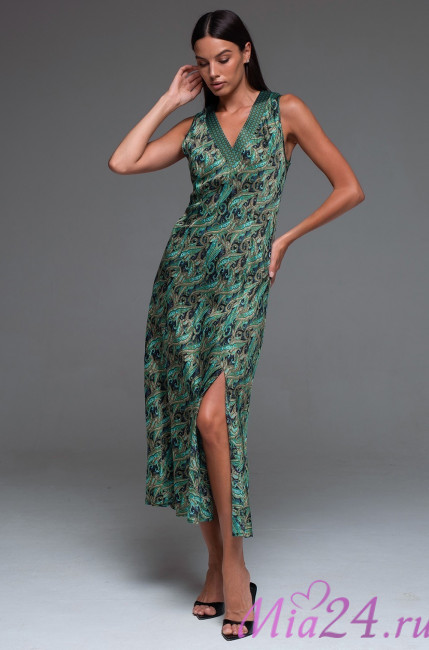 Сорочка женская длинная шелковая  Mia-Amore "Amina" 4108