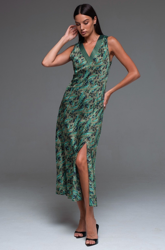 Сорочка женская длинная шелковая  Mia-Amore "Amina" 4108