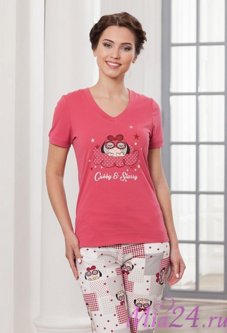 Комплект домашний женский "Cleo" 792 розовый