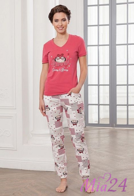 Комплект домашний женский "Cleo" 792 розовый