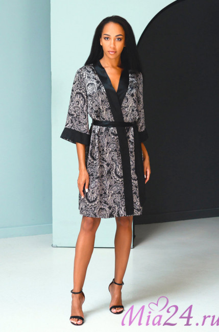 Халат шелковый женский Mia-Mia "Vanda"15187 Халат шелковый женский Mia-Mia "Vanda"15187