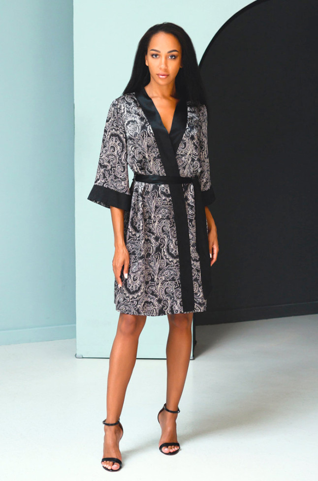 Халат шелковый женский Mia-Mia "Vanda"15187