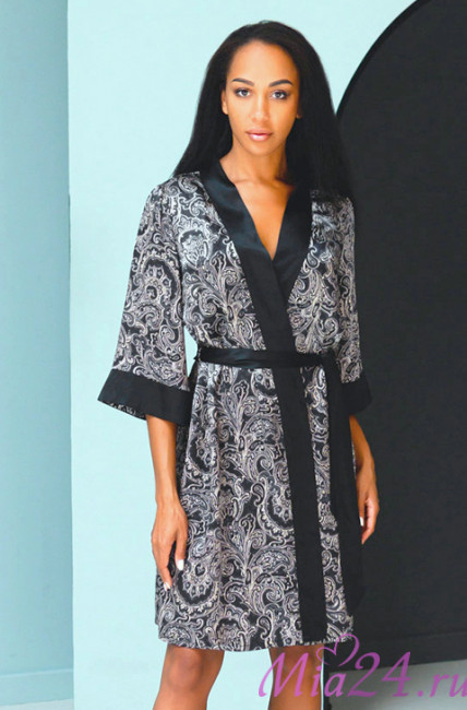Халат шелковый женский Mia-Mia "Vanda"15187 Халат шелковый женский Mia-Mia "Vanda"15187