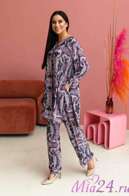 Комплект домашний женский с брюками Mia-Mia "Alba"16519
