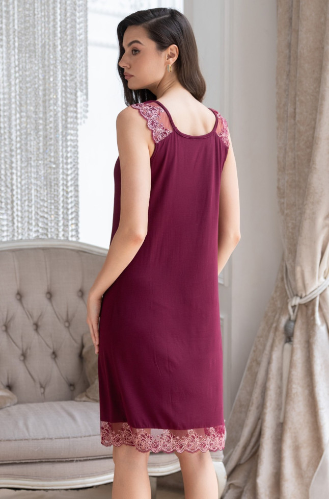 Сорочка женская из модала Mia-Amore Nuar 6244 бордо