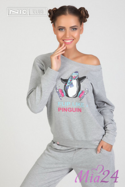 1501 Костюм трикотажный Pinguin серый 1501 Костюм трикотажный Pinguin серый