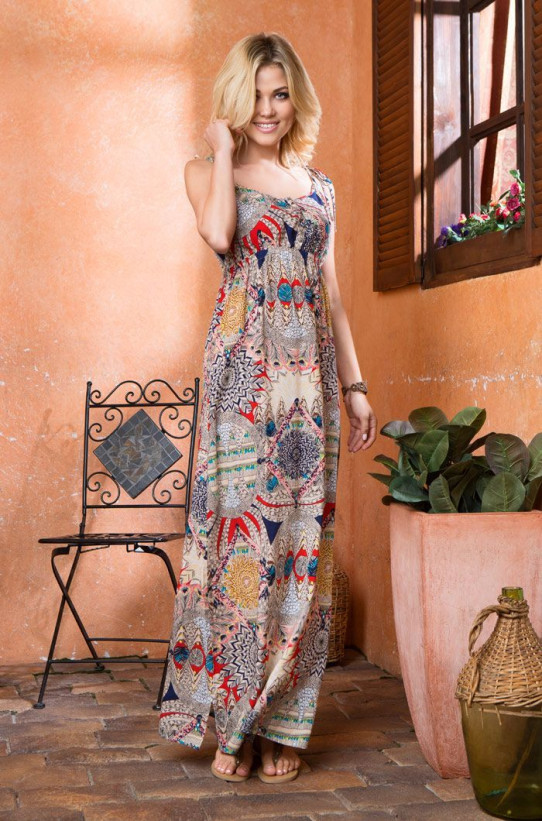 Сарафан длинный женский из вискозы Mia-Mia "Maya" 16138