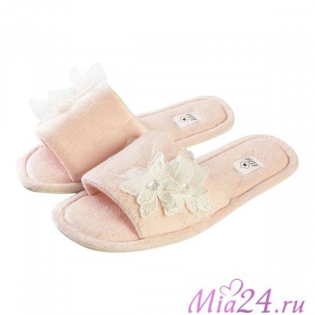  KT-70151 Тапочки домашние "Белая лилия" 