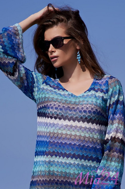 Туника пляжная Mia-Amore"Missoni" 8240 голубой Туника пляжная Mia-Amore"Missoni" 8240 голубой