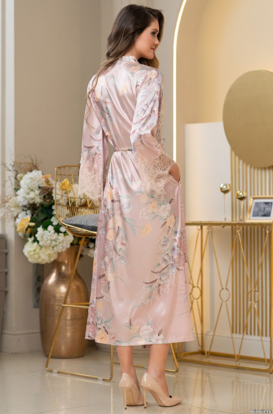 Халат длинный шелковый Mia-Amore "Milinda" 3729