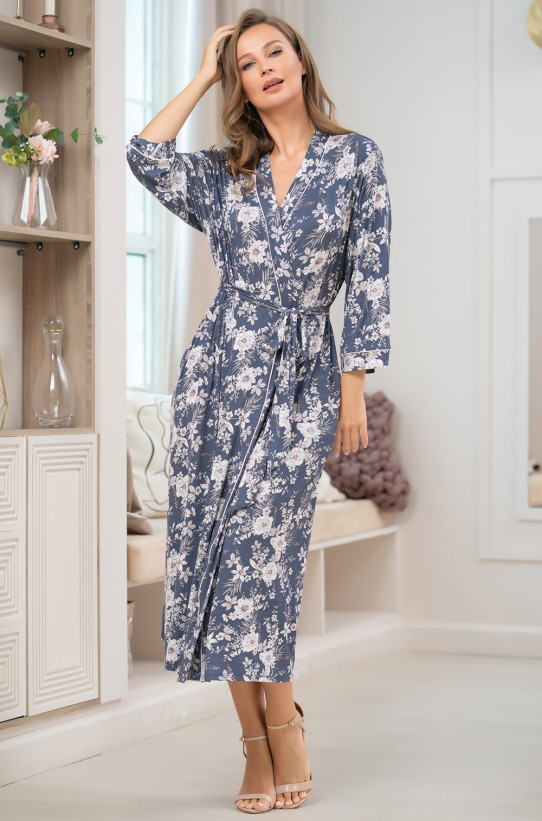 Халат длинный женский из вискозы Mia-Amore "Chloe" 1769