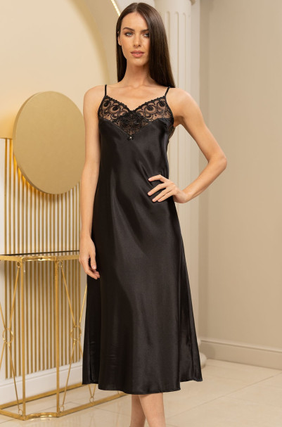 Сорочка женская шелковая длинная Mia-Amore "Bagira" 4437