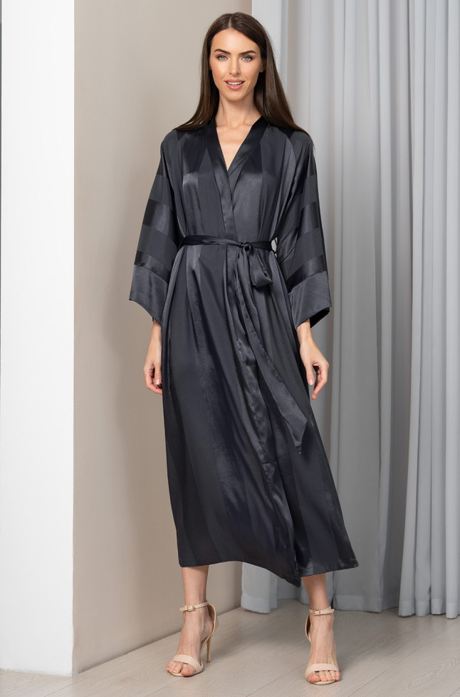 Халат длинный женский Mia-Amore "Ilona"(Илона) 7549 графит