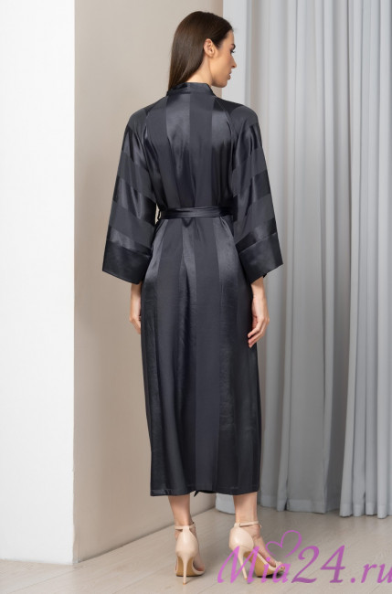 Халат длинный женский Mia-Amore "Ilona" 7549 графит