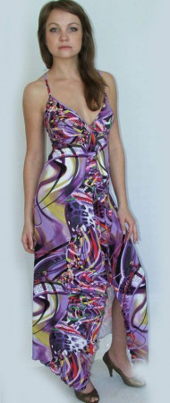 Платье летнее женское Серебряная ладья 1039 фиолетовый