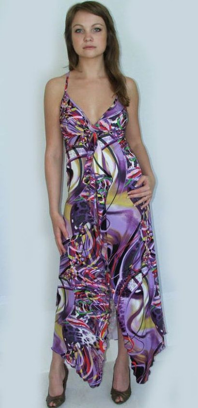 Платье летнее женское Серебряная ладья 1039 фиолетовый