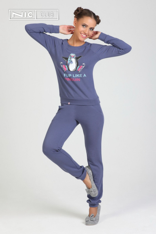 1501 Костюм трикотажный Pinguin синий